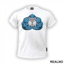 Napucana Ajkula - Strong Shark - Trening - Majica Napucana Ajkula - Strong Shark - Trening - Majica
