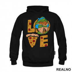 Pizza Love - Leo - Nindža Kornjače - Duks Pizza Love - Leo - Nindža Kornjače - Duks