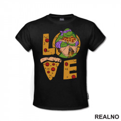 Pizza Love - Donatelo - Nindža Kornjače - Majica Pizza Love - Donatelo - Nindža Kornjače - Majica