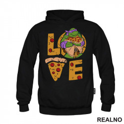 Pizza Love - Donatelo - Nindža Kornjače - Duks Pizza Love - Donatelo - Nindža Kornjače - Duks