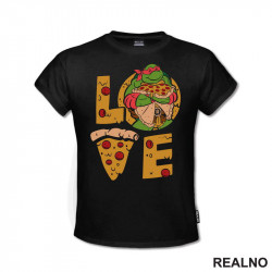 Pizza Love - Rafaelo - Nindža Kornjače - Majica Pizza Love - Rafaelo - Nindža Kornjače - Majica