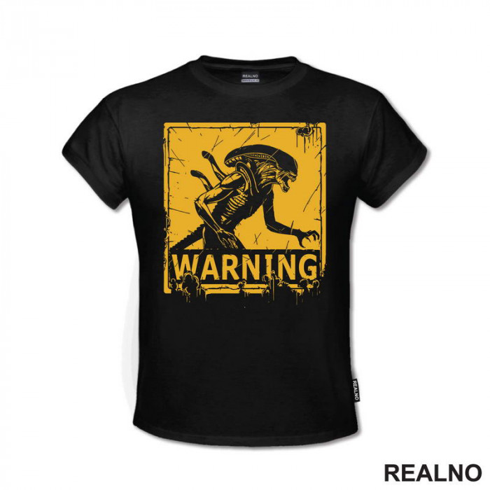 Yellow Warning - Alien - Majica