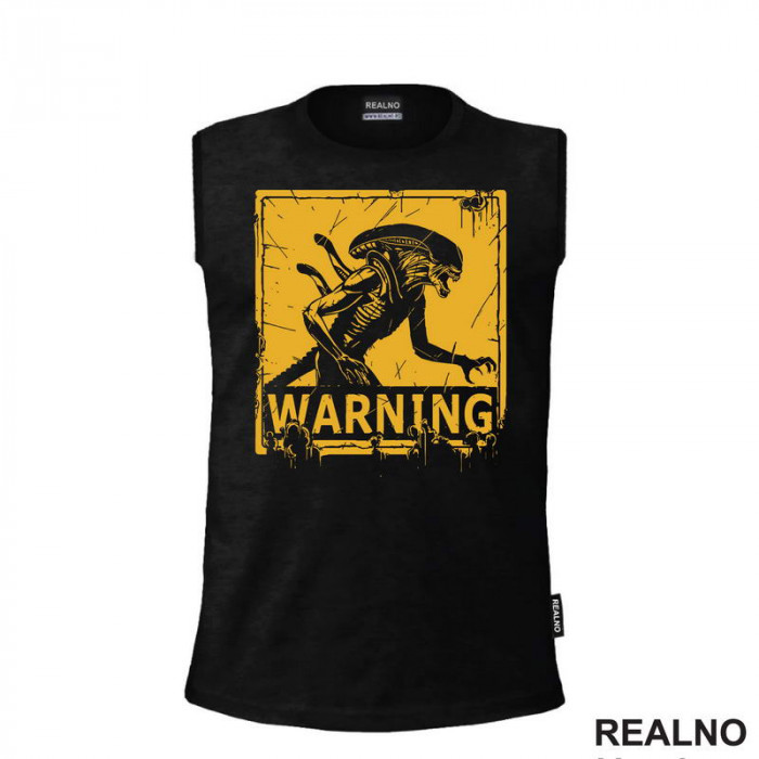 Yellow Warning - Alien - Majica