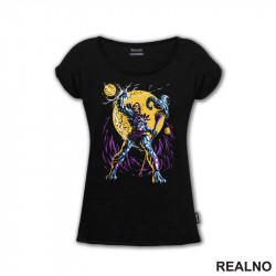 OUTLET - Crna ženska majica veličine S - Skeletor OUTLET - Crna ženska majica veličine S - Skeletor