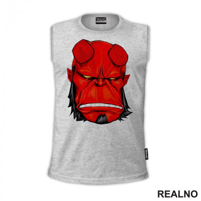 Hellboy - Angry Face - Majica