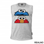 Cookie Monster - Red Elmo - Crtani Filmovi - Majica