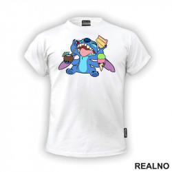 Stič Jede Slatkiše - Crtani Filmovi - Majica