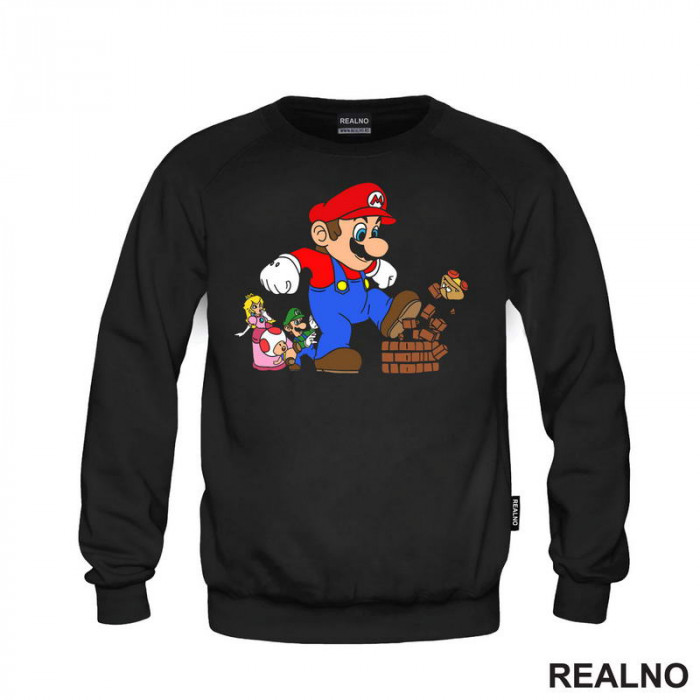 Mario ruši blok - Super Mario - Duks