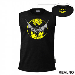 Yellow Moon - Grey Bat - Batman - Majica