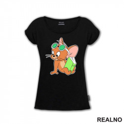 Džeri Čita Knjigu - Crtani Filmovi - Majica