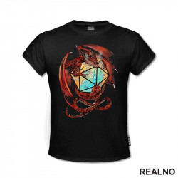 Dice And Dragon - D&D - Dungeons And Dragons - Majica