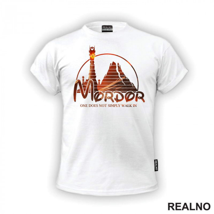 Mordor - One Does Not Simply Walk In - Colors Of - Lord Of The Rings - LOTR - Majica