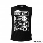 Eat, Sleep, Karate, Repeat - Majica