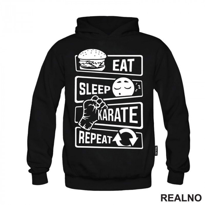 Eat, Sleep, Karate, Repeat - Duks