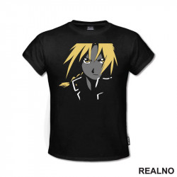 Edward - Face Outline - Fullmetal Alchemist - Anime - Majica Edward - Face Outline - Fullmetal Alchemist - Anime - Majica