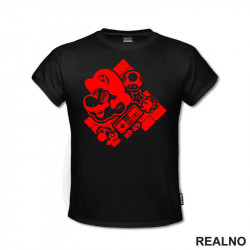 Crveni - Supermario - Majica