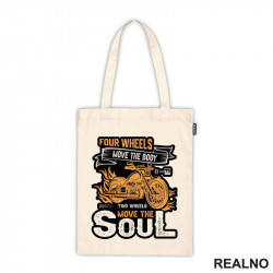 Four Wheels Move The Body Two Wheels Move The Soul - Orange - Motori - Ceger