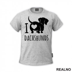 Ja volim jazavičare - Pas - Dog - Majica