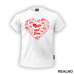 Music And Love - Muzika - Majica
