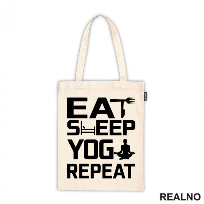 Eat, Sleep, Yoga, Repeat - Clear - Yoga - Ceger