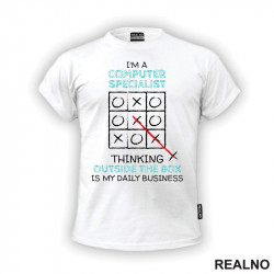 Computer Specialist - Thinking Outside Of The Box - Geek - Majica