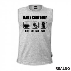 Daily Schedule - Motor And Beer - Pivo I Motor - Majica