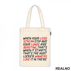 When Your Legs Scream Stop - Motivation - Quotes - Ceger