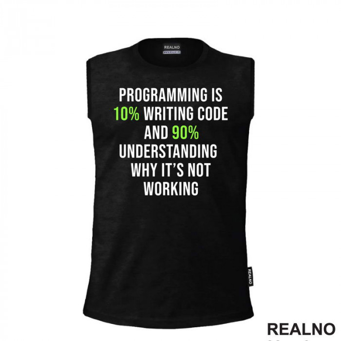 Programming And Writting Code - Geek - Majica