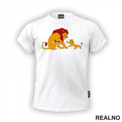 Simba I Mufasa Se Igraju - Crtani Filmovi - Majica