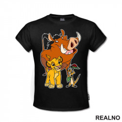 Simba, Pumba I Timon Sa Bubom - Crtani Filmovi - Majica