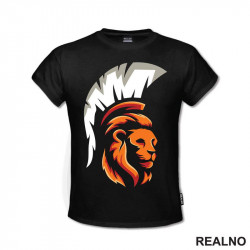 Lav Sa Kacigom Spartanca - Lion - Životinje - Majica
