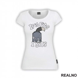 If It Fits I Stis - Tegla I Mačka - Cats - Majica