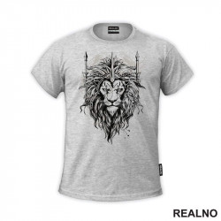 Sivi Lav - Linije - Lion - Životinje - Majica