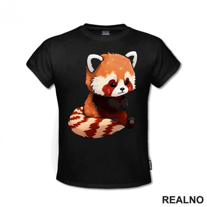 Crveni Panda Drži Šapice - Životinje - Majica