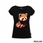 Crveni Panda Drži Šapice - Životinje - Majica