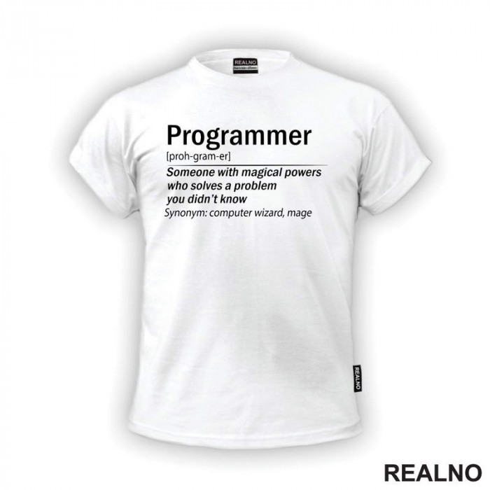 Programmer Wizard - Geek - Majica