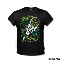 Green Fire - Zoro - One Piece - Majica