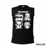 Four Emperors - White Outlines - One Piece - Majica