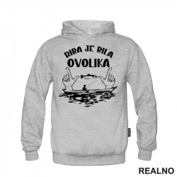 OUTLET - Sivi duks sa kapuljačom muški model veličine L - Pecanje