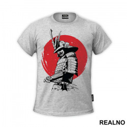 Standing Infront Of The Red Moon - Samurai - Majica Standing Infront Of The Red Moon - Samurai - Majica