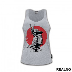 Standing Infront Of The Red Moon - Samurai - Majica Standing Infront Of The Red Moon - Samurai - Majica