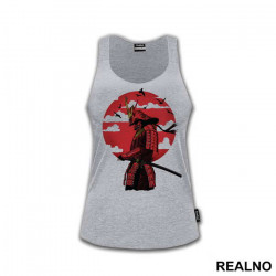 Red Moon With Clouds - Samurai - Majica Red Moon With Clouds - Samurai - Majica