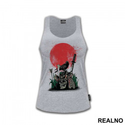 Skull And Helmet In On The Battlefield - Samurai - Majica Skull And Helmet In On The Battlefield - Samurai - Majica