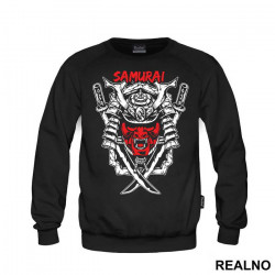 Red Mask And Two Swords - Samurai - Duks Red Mask And Two Swords - Samurai - Duks