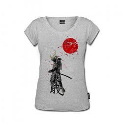 Tree Branch Infront Of The Red Moon - Samurai - Majica