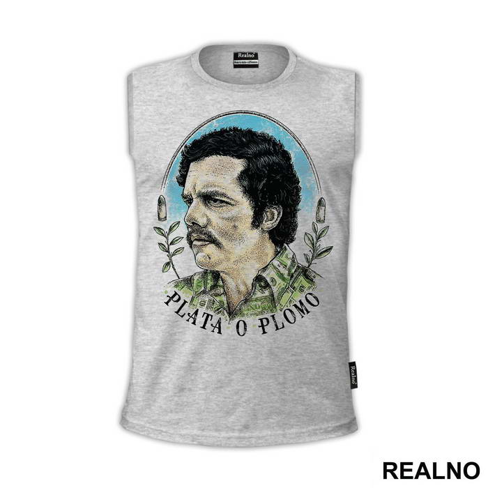 Pablo Portrait Money Shirt - Narcos - Majica
