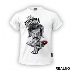 OUTLET - Bela muška majica veličine M - Narcos