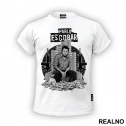 Sitting On A Throne Of Money - Narcos - Majica Sitting On A Throne Of Money - Narcos - Majica