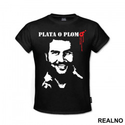 Pablo Escobar Portrait Plata O Plomo - Narcos - Majica