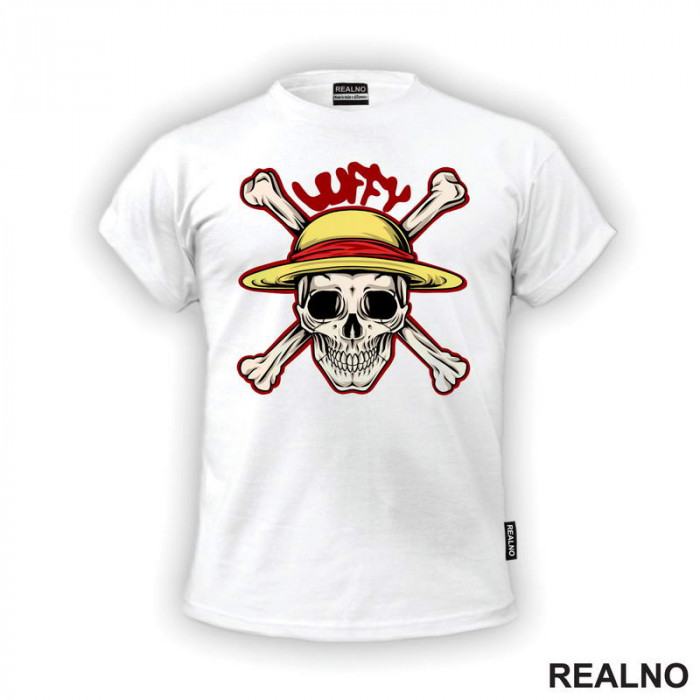 Luffy Skull - One Piece - Majica